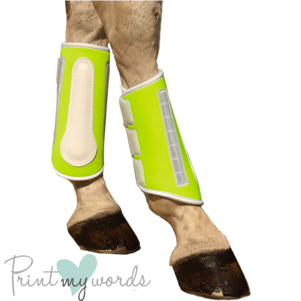 Lime green outlet horse boots