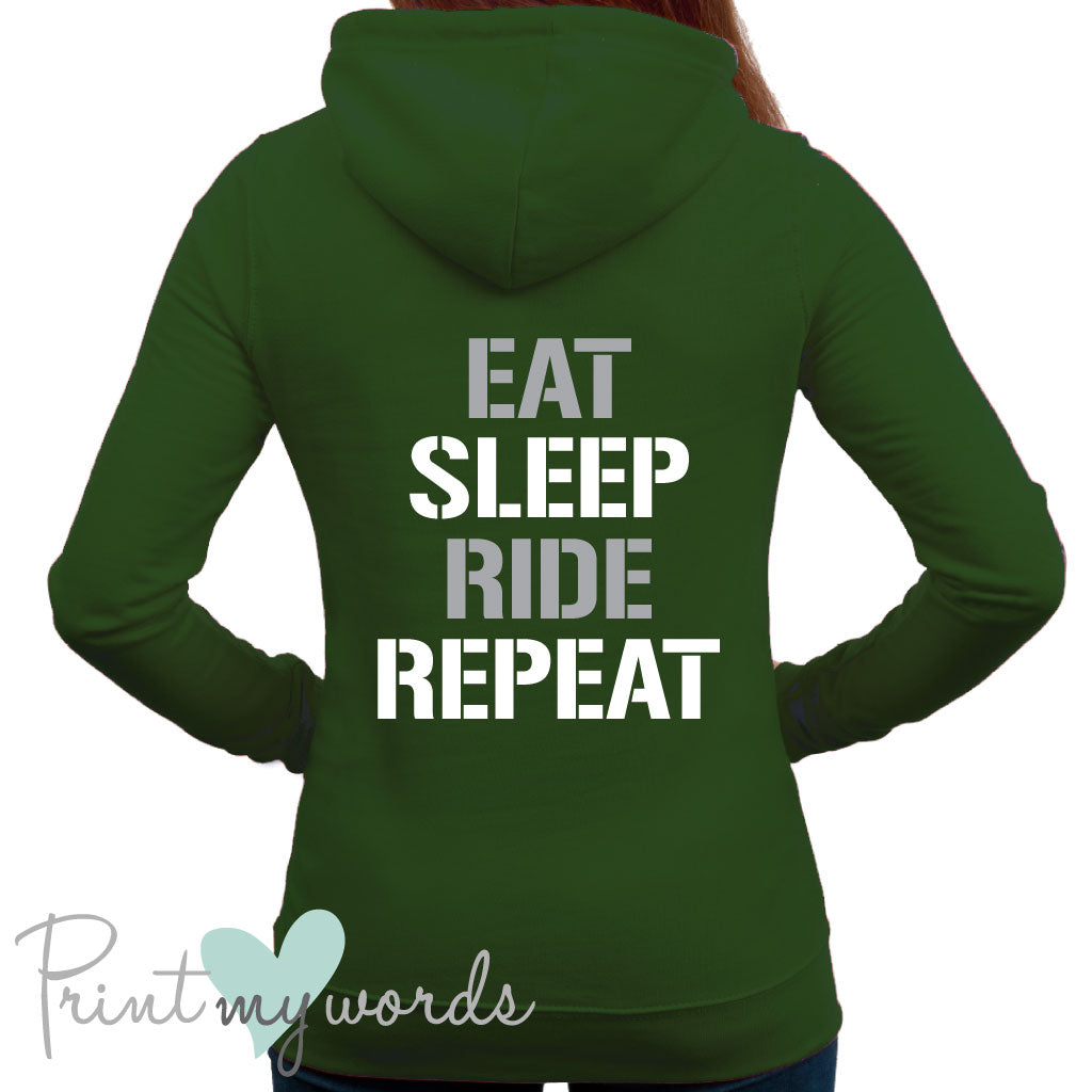 Eat Sleep Ride Repeat Equestrian Hoodie