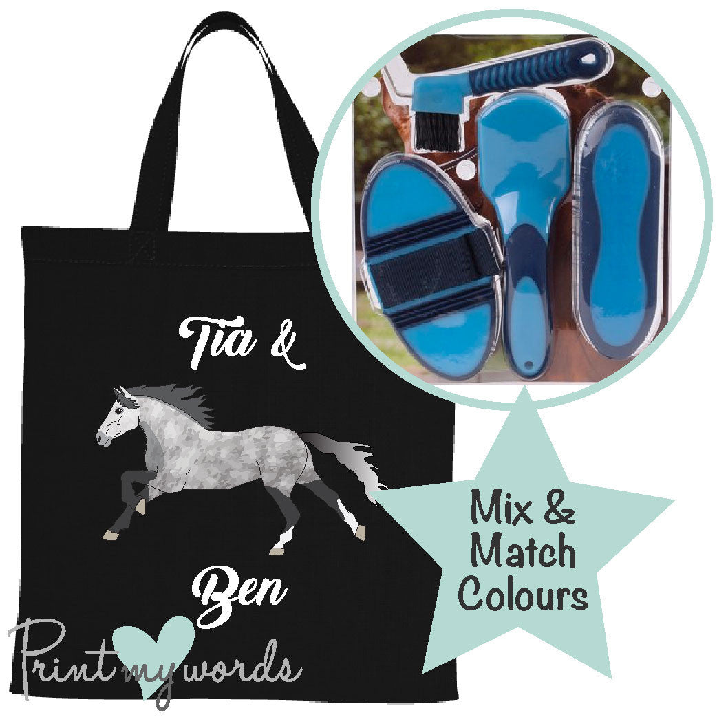 Personalized horse 2025 grooming tote