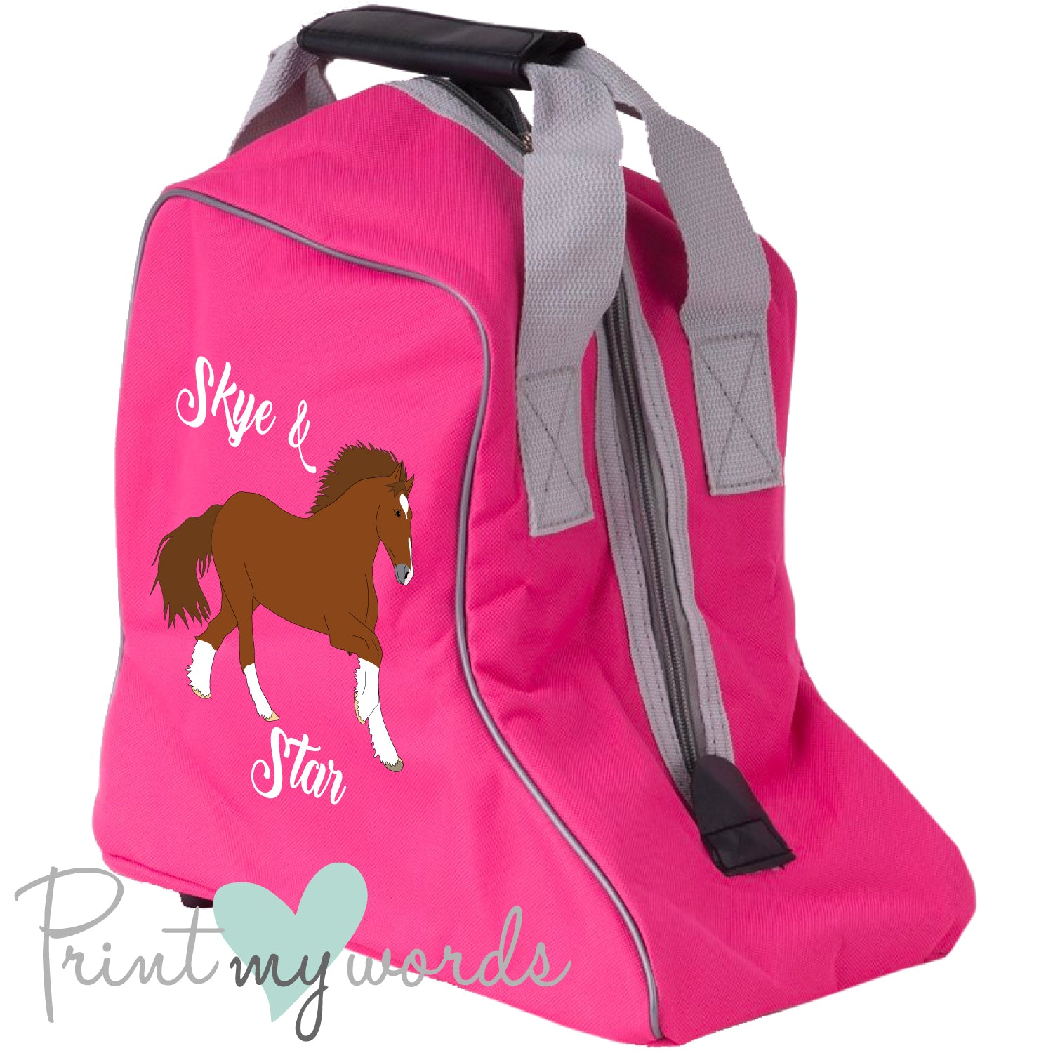 Personalised horse riding bag new arrivals