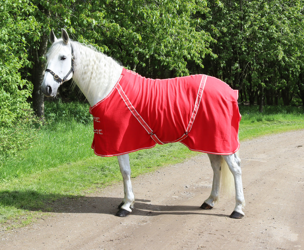 Personalised Equestrian Horse Pony Fleece Rug Cooler - Princess Crown Tiara Style