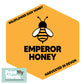 Personalised Honey Jar Labels Sticky Self Adhesive Honey Bee Stickers - Hexagon Design x12