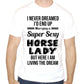 (Unisex M) Men's Funny Marrying a Sexy Horse Lady T-Shirt