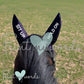 Funny Equestrian Sit Up, Hold On, Horse Fly Veil Ear Bonnet