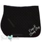 Personalised Equestrian Saddlecloth Saddle Pad - Luxury Font Design