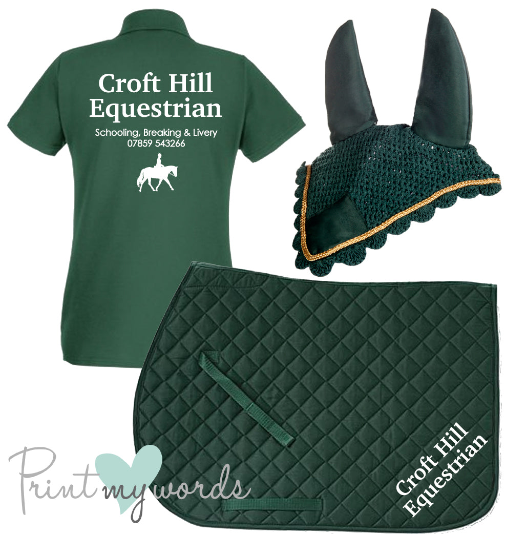 'Cora' Ladies Personalised Matching Equestrian Set - Business Design