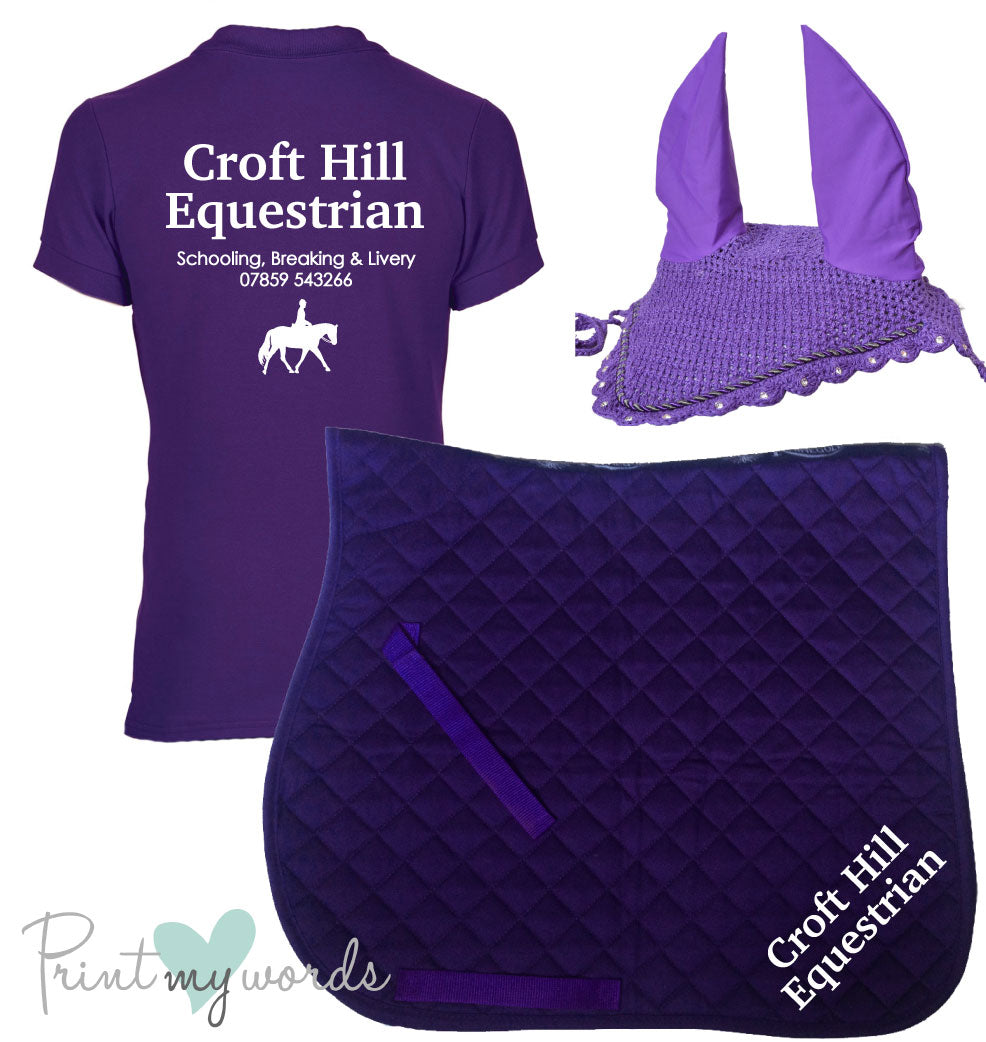 'Cora' Ladies Personalised Matching Equestrian Set - Business Design