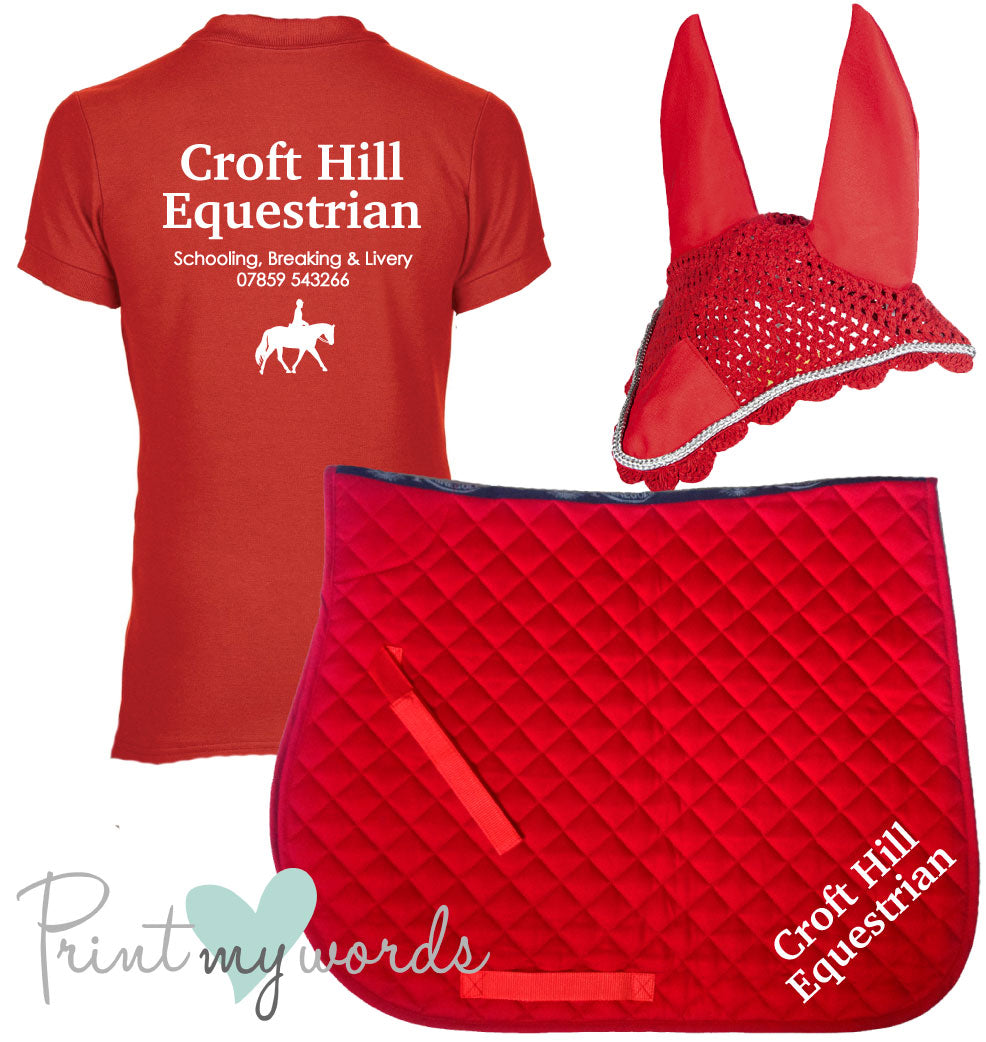 'Cora' Ladies Personalised Matching Equestrian Set - Business Design