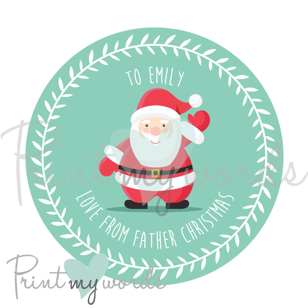 Personalised Christmas Stickers CS01