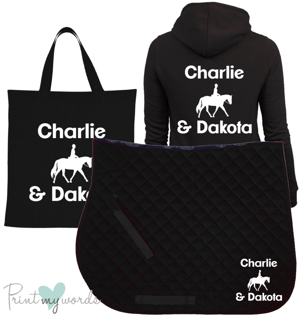 'Dolly' Children's Personalised Matching Equestrian Set - Dressage Design