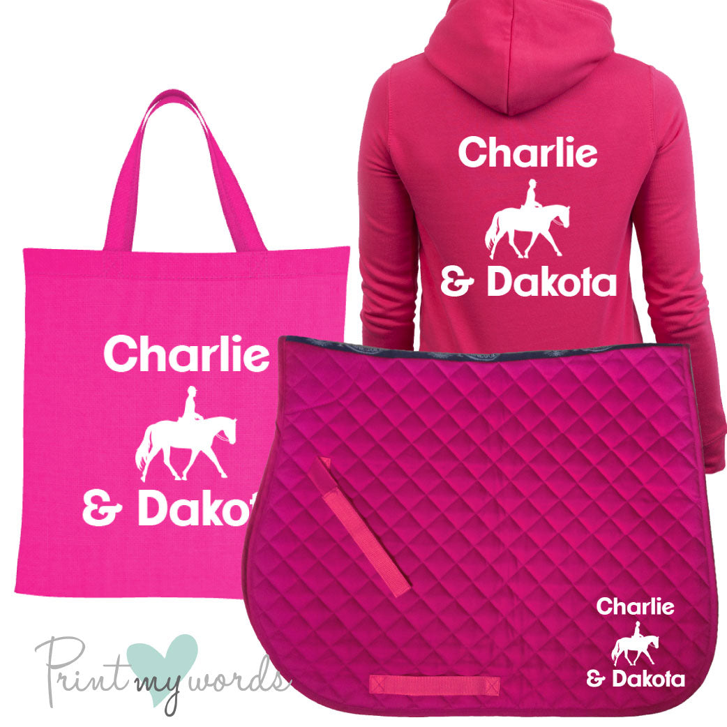 'Dolly' Children's Personalised Matching Equestrian Set - Dressage Design