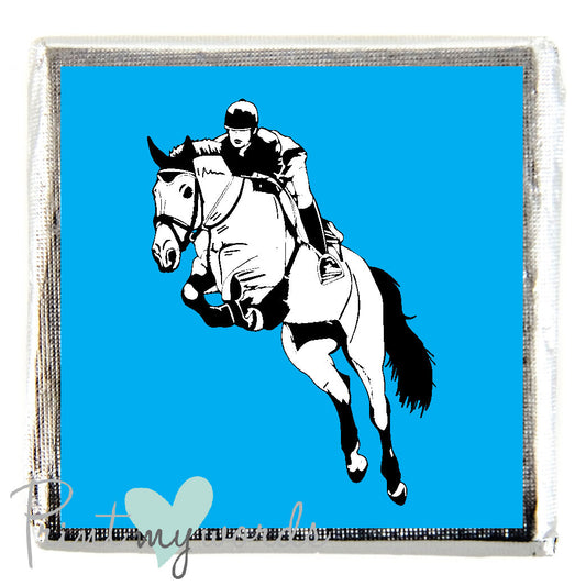 Horse Jumping Equestrian Themed Chocolate x10