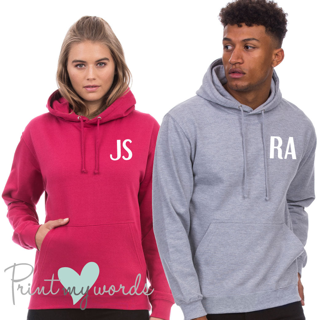 Personalised hoodies with online initials