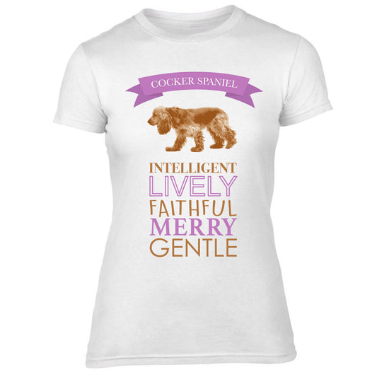 Ladies Cocker Spaniel Dog Breed T-Shirt