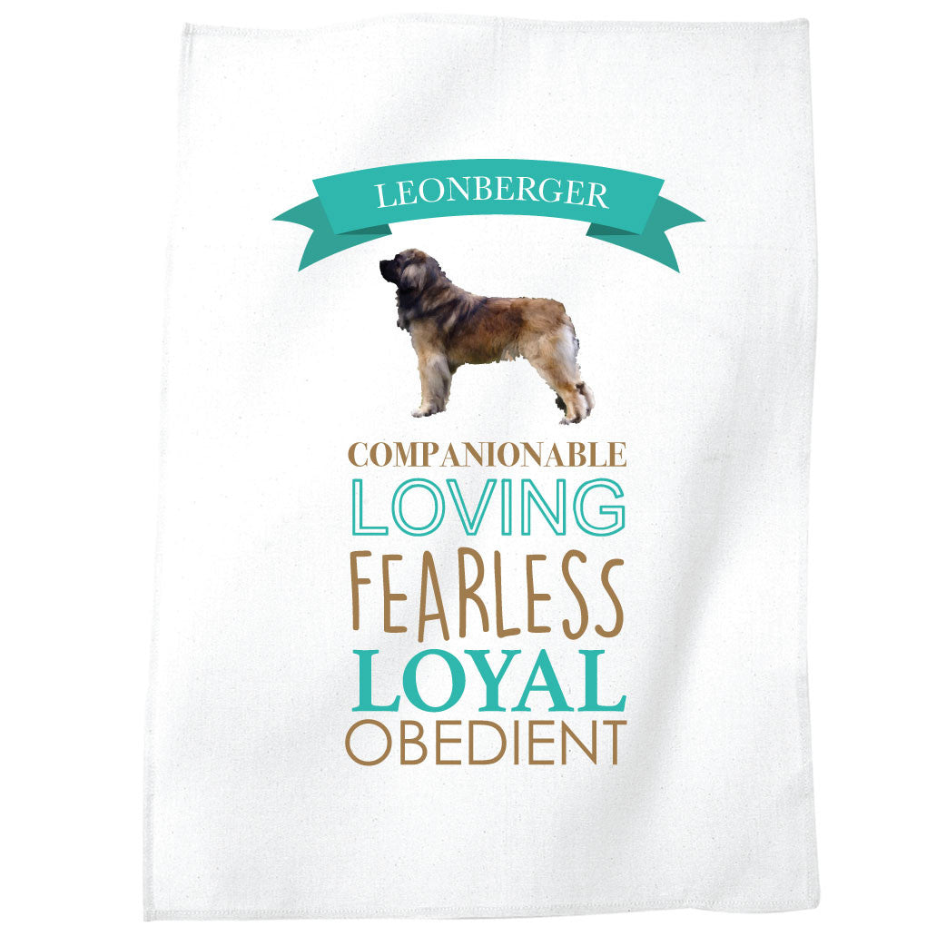 Leonberger Dog Tea Towel