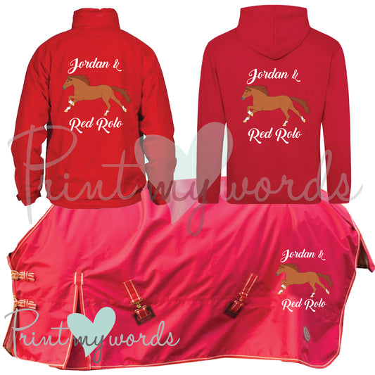 'Maisy' Ladies Personalised Matching Equestrian Set - Elegant Design