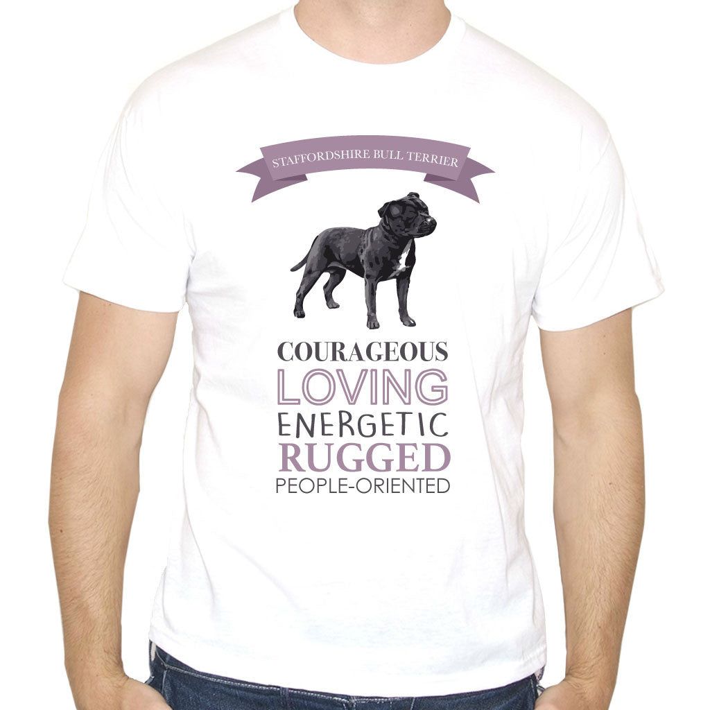 Men's Staffordshire Bull Terrier Dog Breed T-Shirt