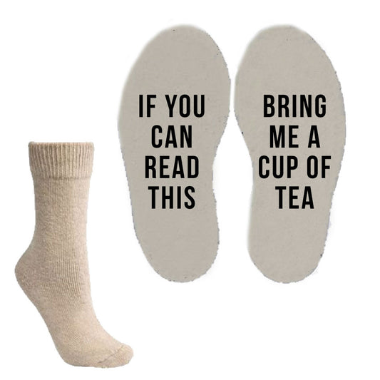 Funny Socks - If you can read this bring me a cup of tea