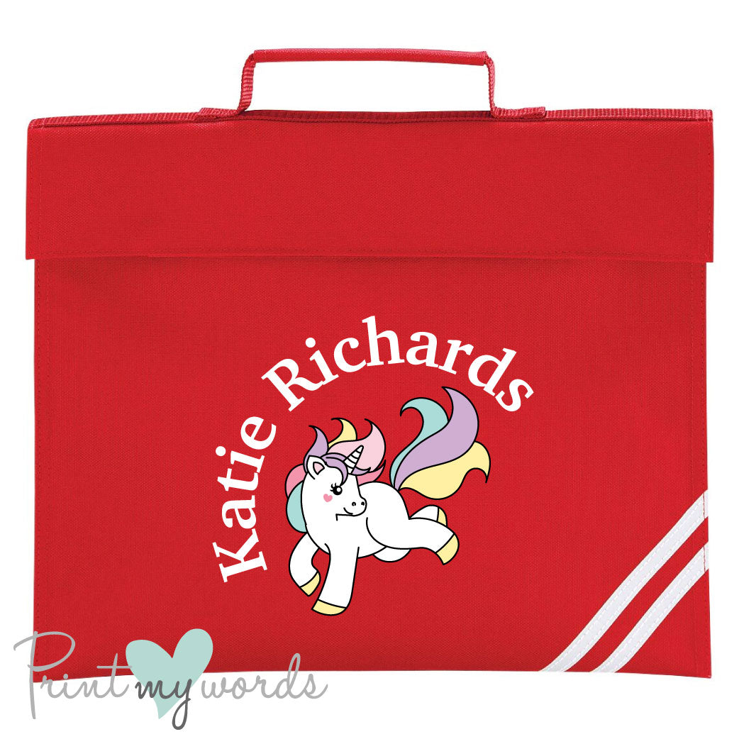 Personalised red book bag online