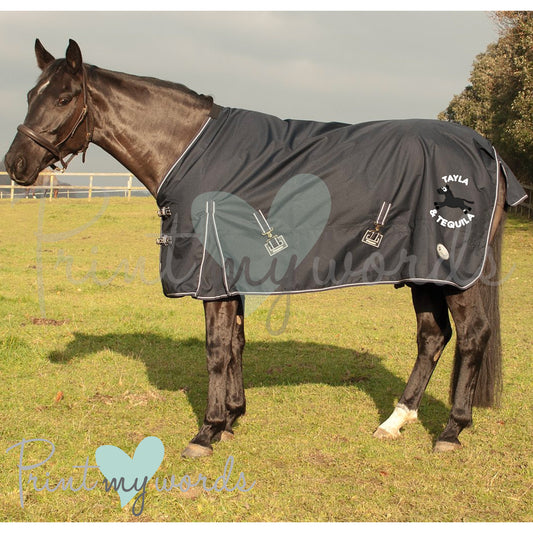 Personalised Lightweight Turnout Rug - Plodders Design