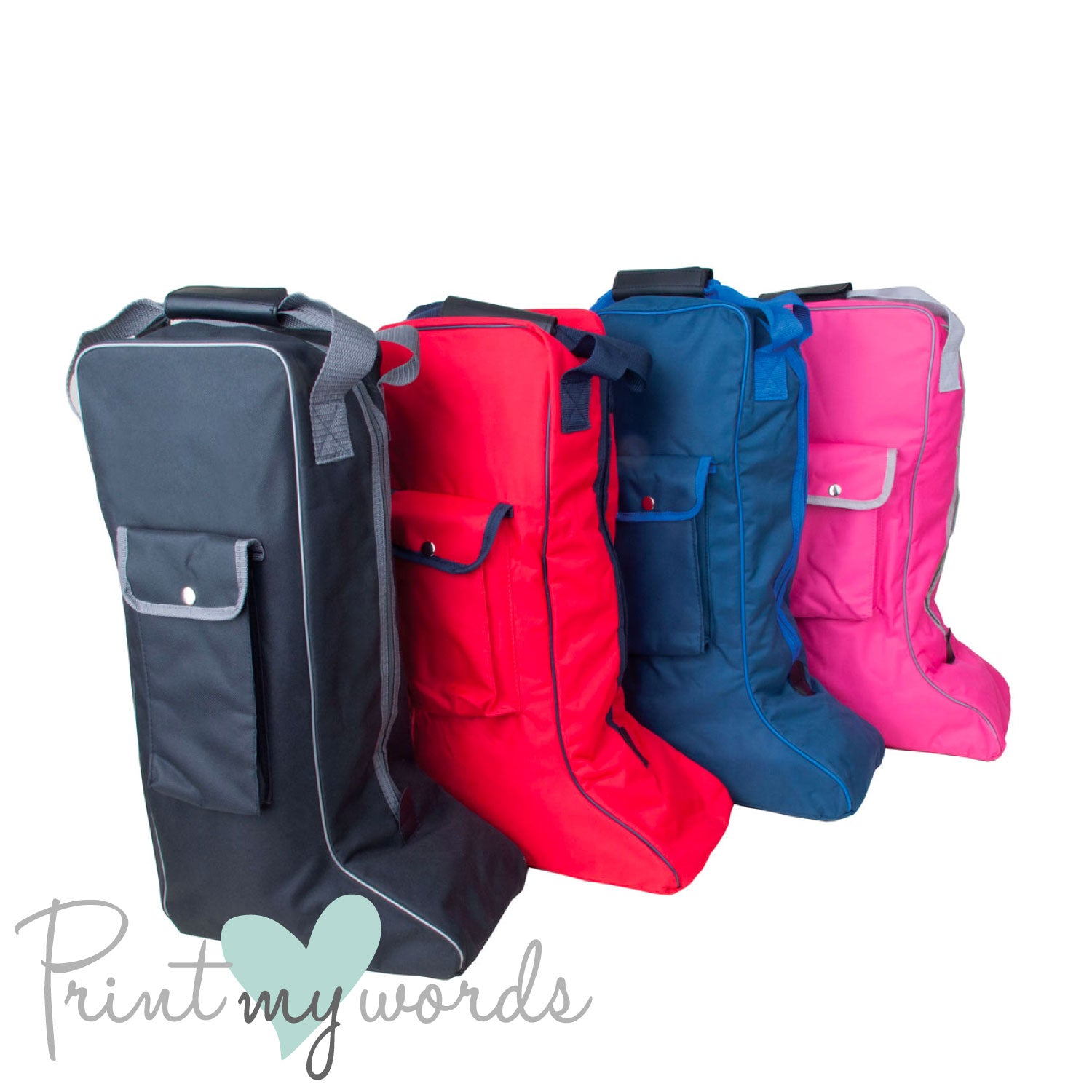 Personalised wellington outlet boot bag