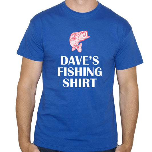 Men's Personalised Fishing T-Shirt