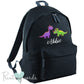 Children's Personalised Dinosaur School Rucksack Backpack