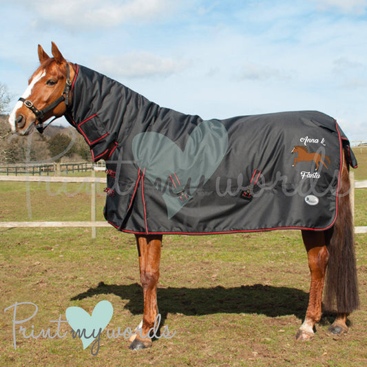 Personalised Full Neck Heavyweight Turnout Rug - Elegant Design