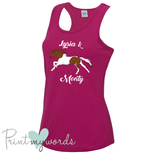 Ladies Elegant Personalised Equestrian Vest Top