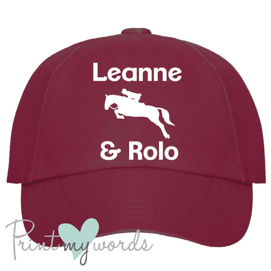 Ladies Personalised Jumping Equestrian Cap