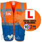 High Visibility Hi Vis Equestrian Reflective Vest Tabard Waistcoat L PLATE, YOUNG HORSE, 10MPH 2M