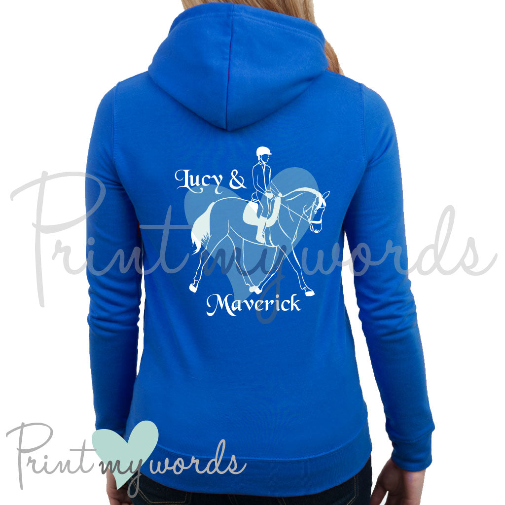 Personalised Horse & Rider Equestrian Hoodie