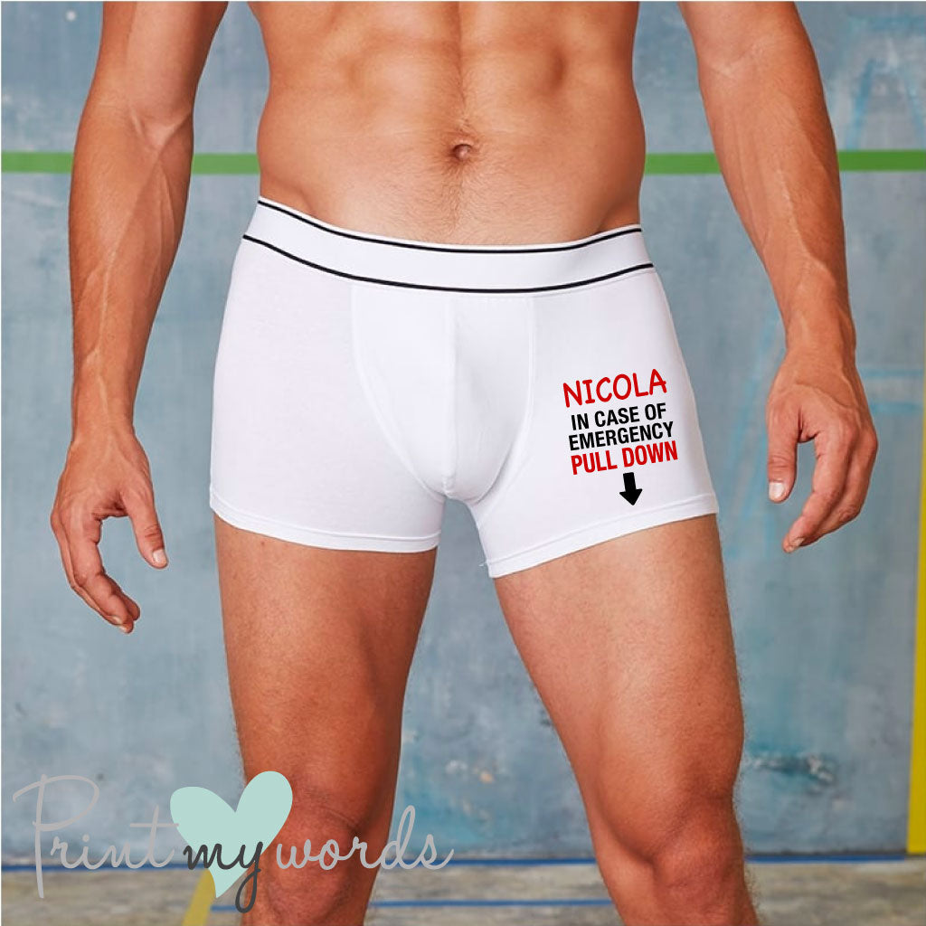 Personalised Boxer BRIEFS PARTY HUSBAND Funny Birthday Wedding