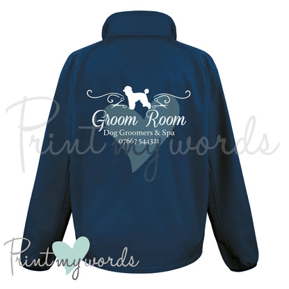 Unisex Personalised Softshell Jacket - Grooming Business