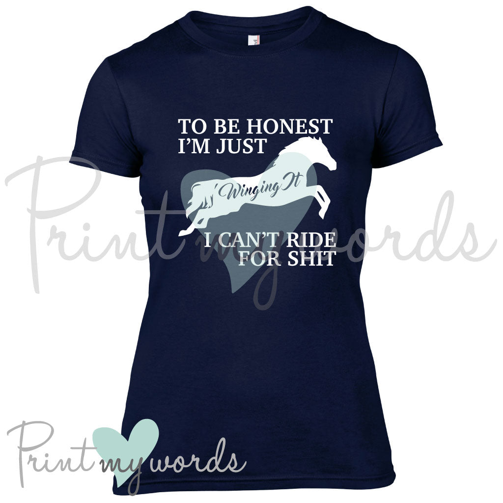 Winging It Funny Horse Riding Equestrian T-shirt