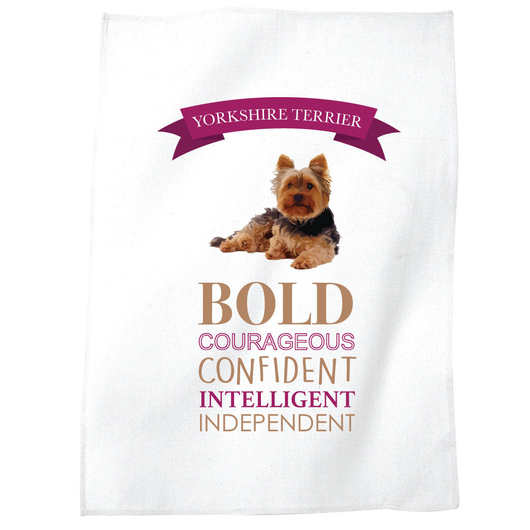 Yorkshire Terrier Dog Tea Towel